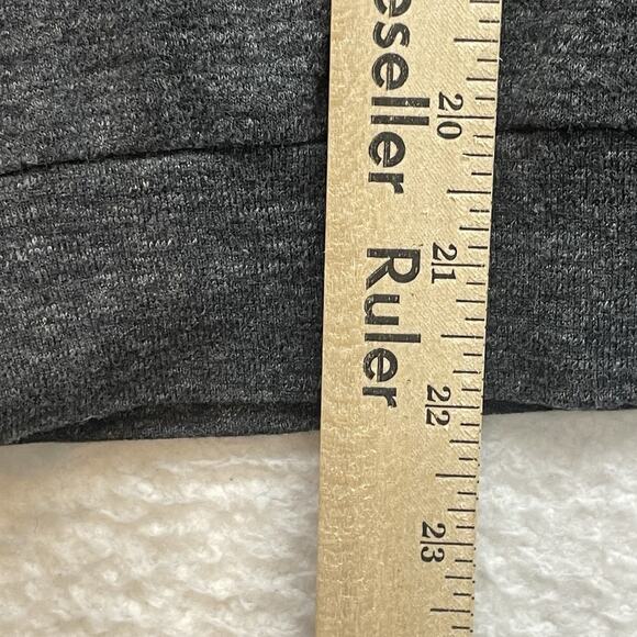 Aritzia Tna Hoodie Womens Medium Gray Crop Pullover Long Sleeve Cotton Blend - Picture 9 of 10